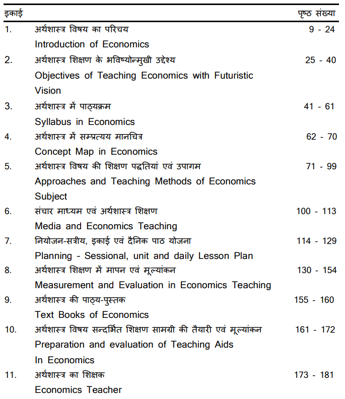 Pedagogy Of Economics Book In Hindi PDF (अर्थशास्त्र का शिक्षाशास्त्र)