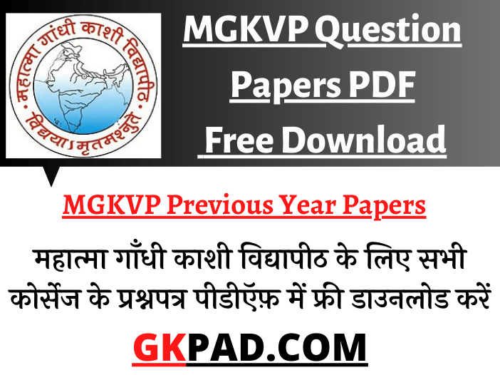 mgkvp phd question paper