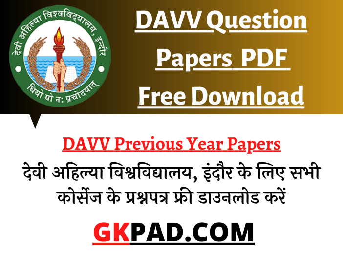 davv phd entrance previous question papers